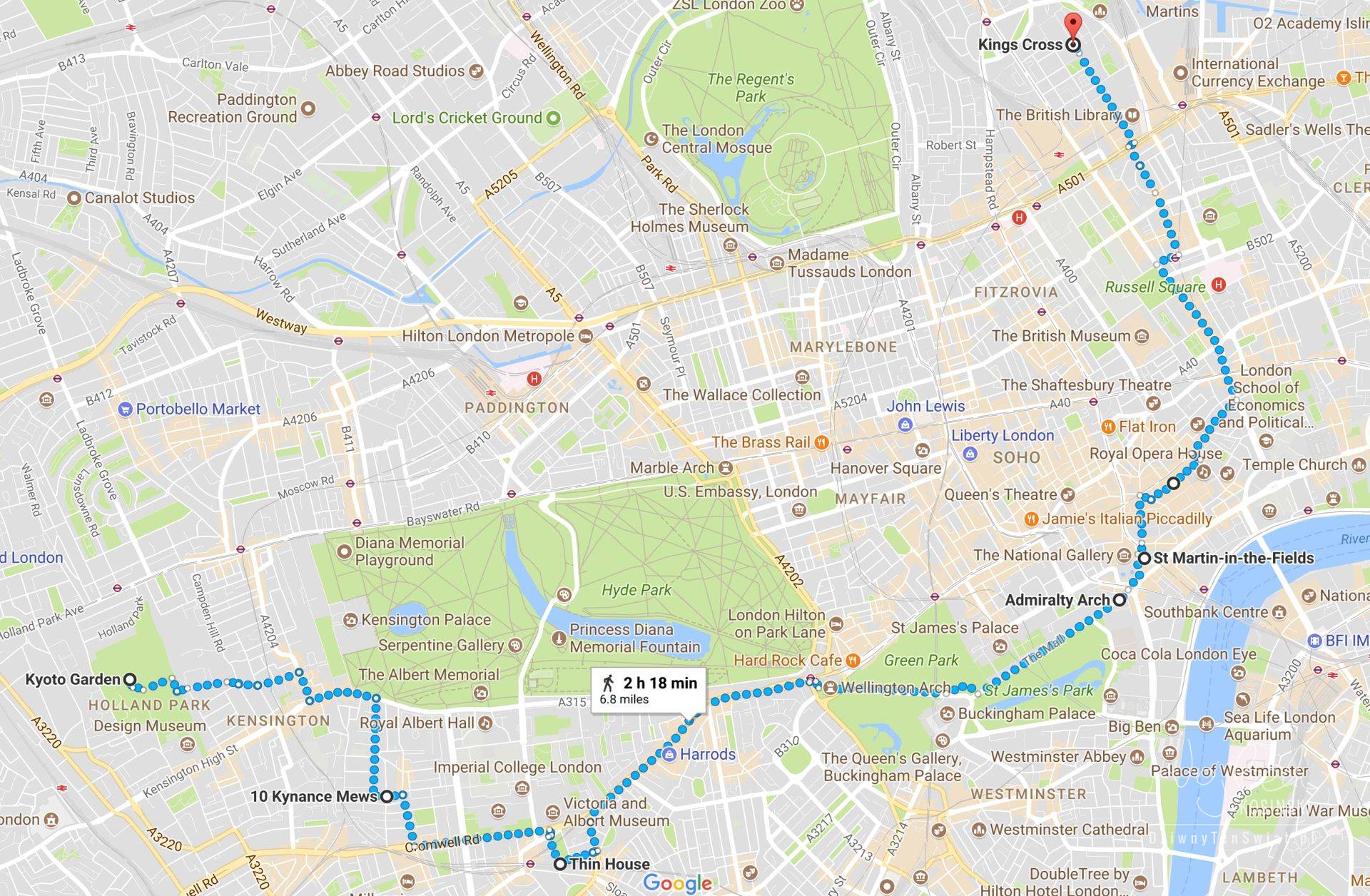 Londyn - trasa zwiedzanLondyn - trasa zwiedzaniaLondyn - trasa zwiedzania mniej znanych atrakcji